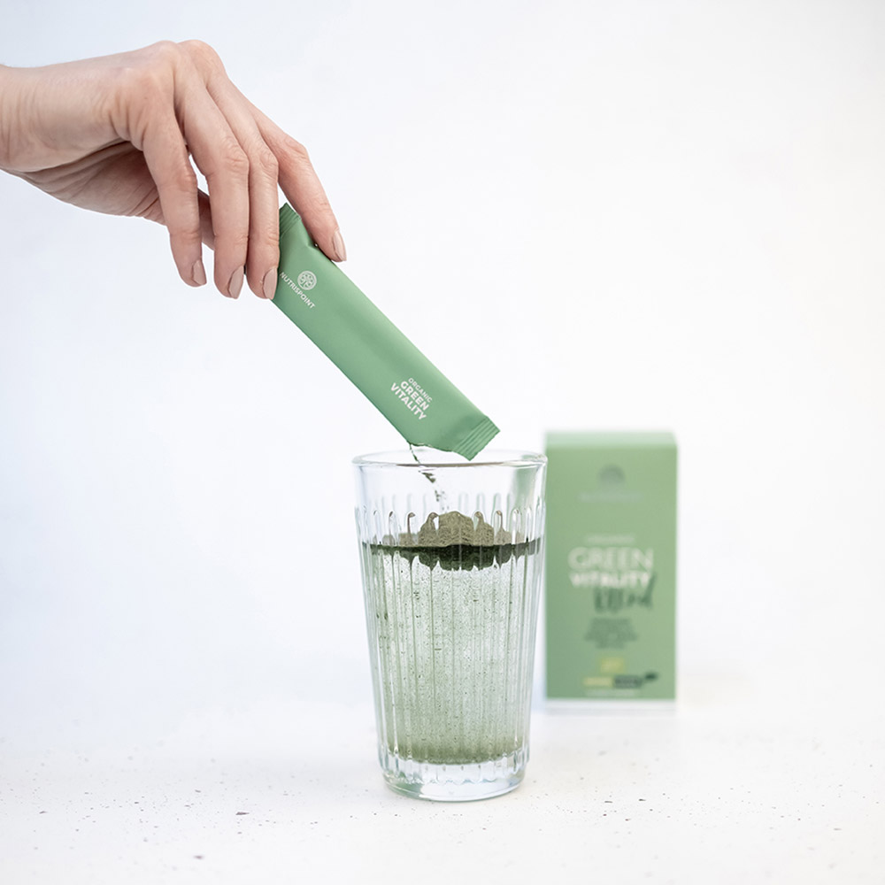 Nutrispoint Organic Green Vitality Blend, vrečke (14 vrečk)