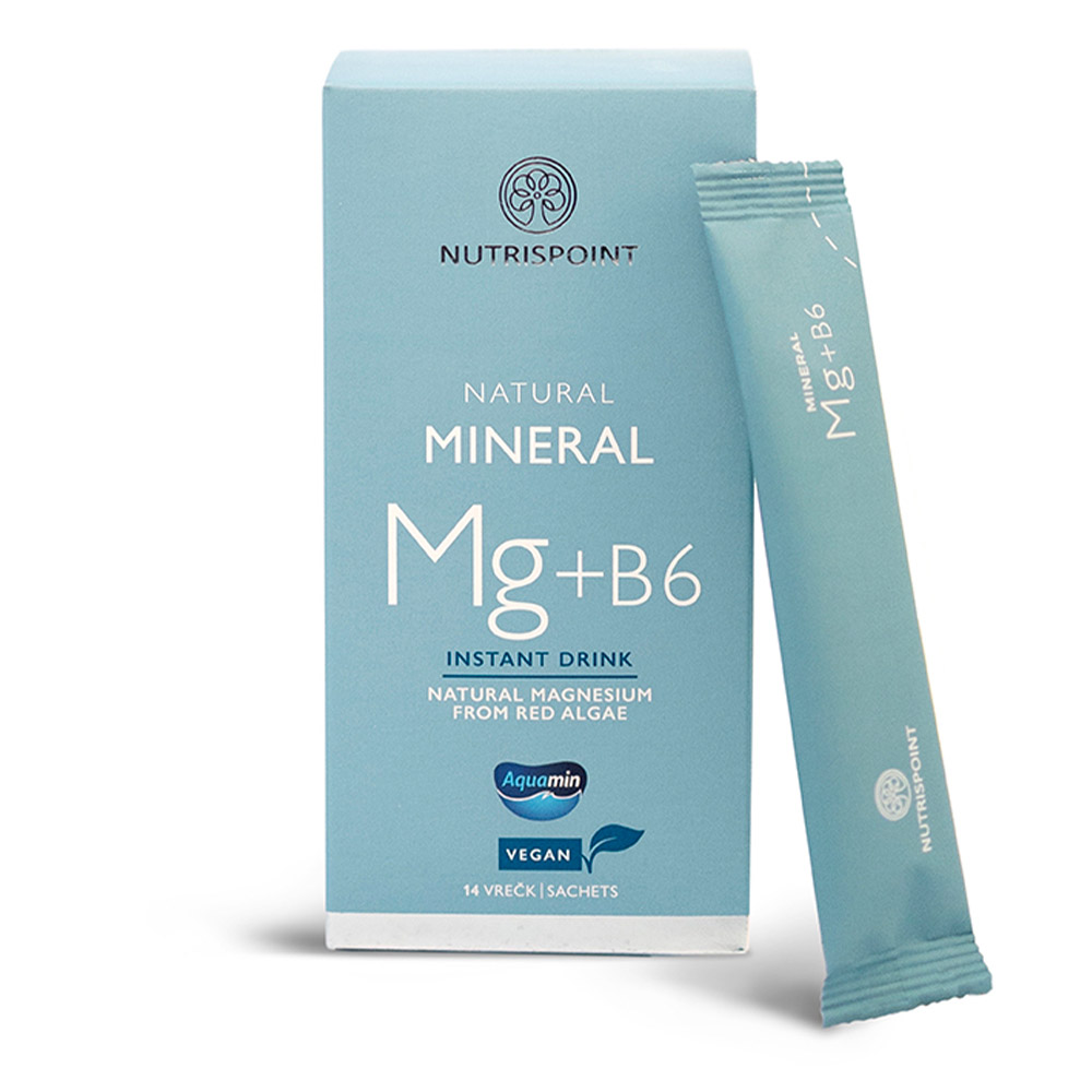 Nutrispoint Natural Mineral Mg + B6, vrečke (14 vrečk)