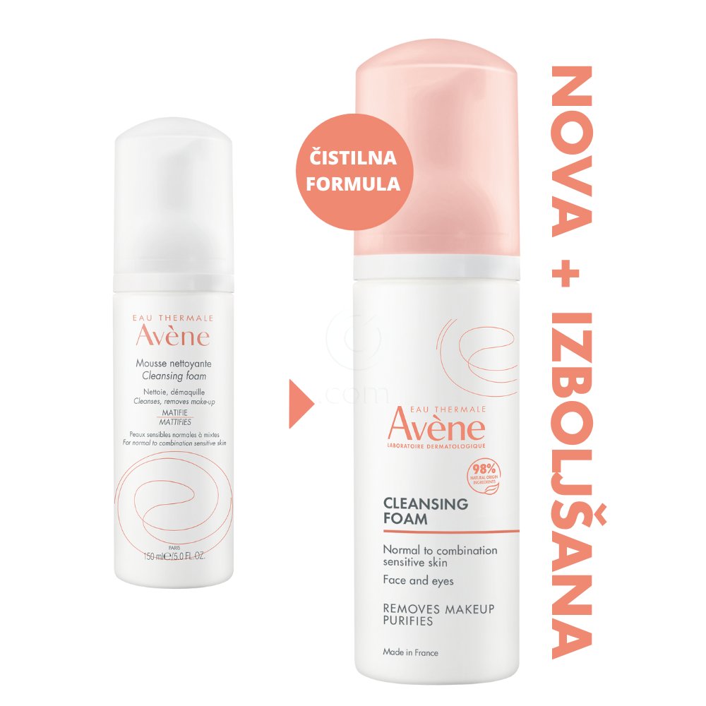 Avene pena za čiščenje kože (150 ml)