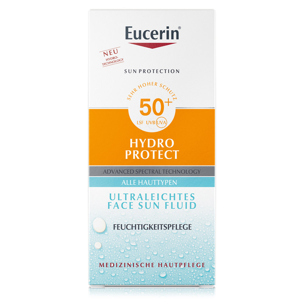Eucerin Sun Hydro Protect Ultra, lahki fluid za zaščito pred soncem - ZF 50+ (50 ml)