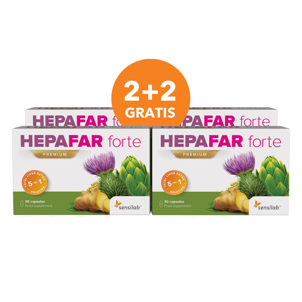 Sensilab Hepafar Forte Premium, kapsule  - paket (4 x 30 kapsul)