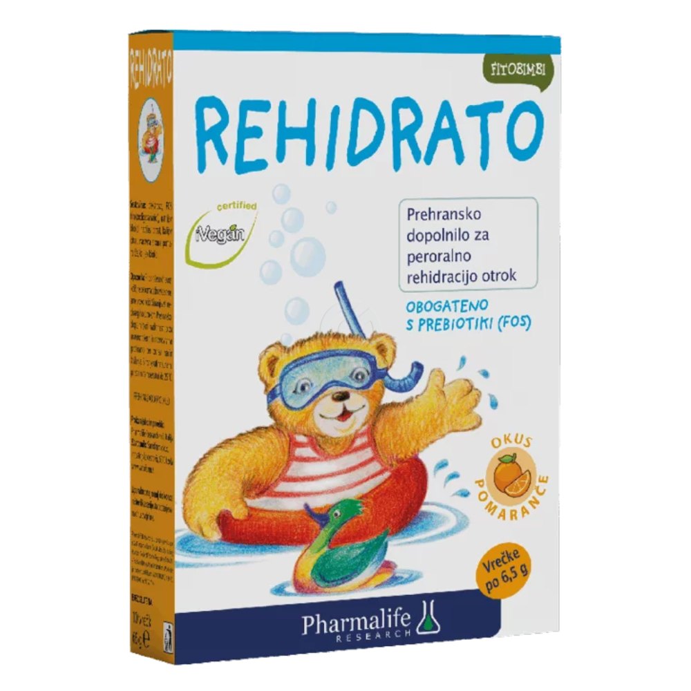 Fitobimbi Rehidrato, prašek - okus pomaranče (10 x 6,5 g)