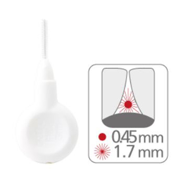Paro Flexi grip, medzobna ščetka - bela (4 ščetke + držalo + blister)
