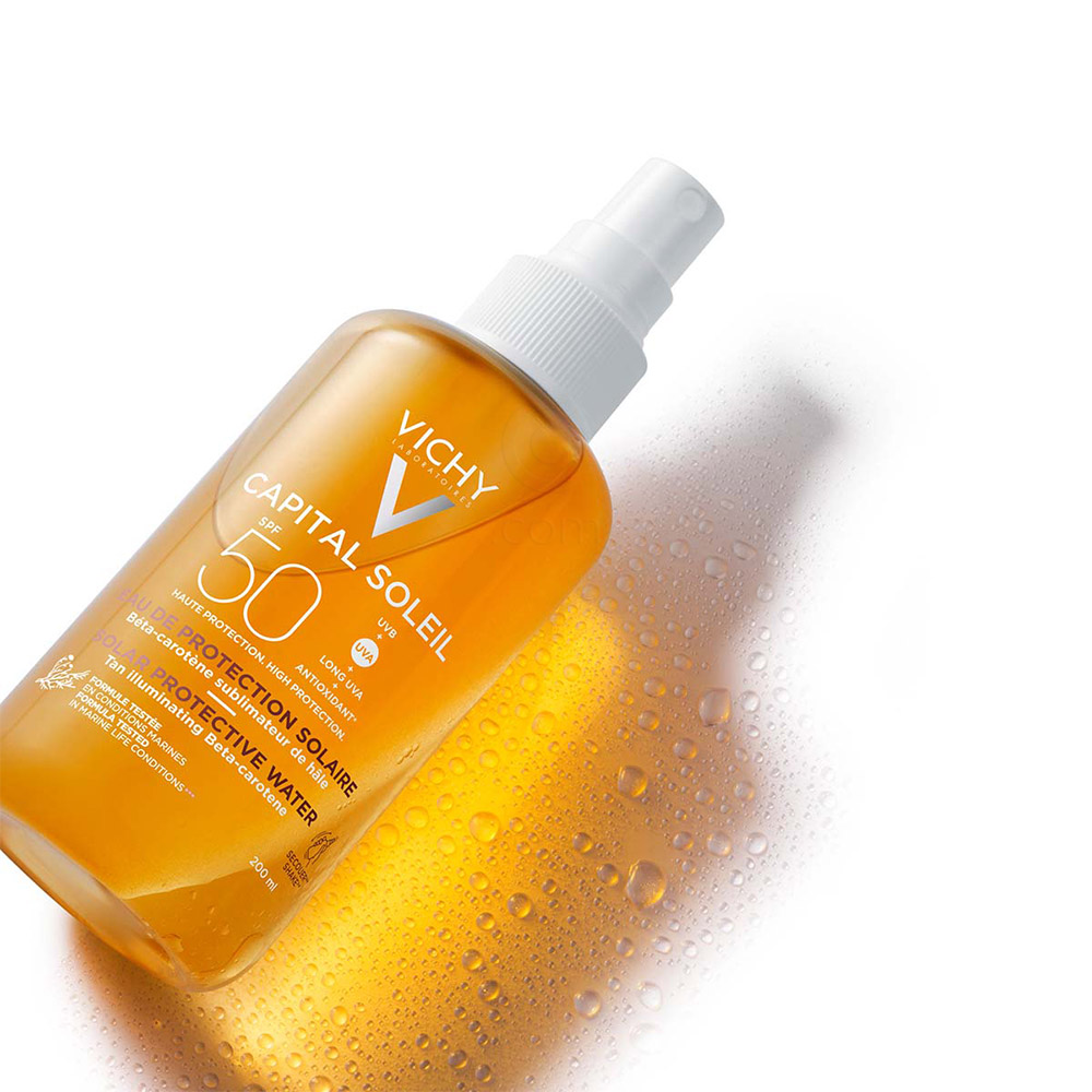 Vichy Capital Soleil, tonirana vodica za zaščito pred soncem - ZF30 (200 ml)