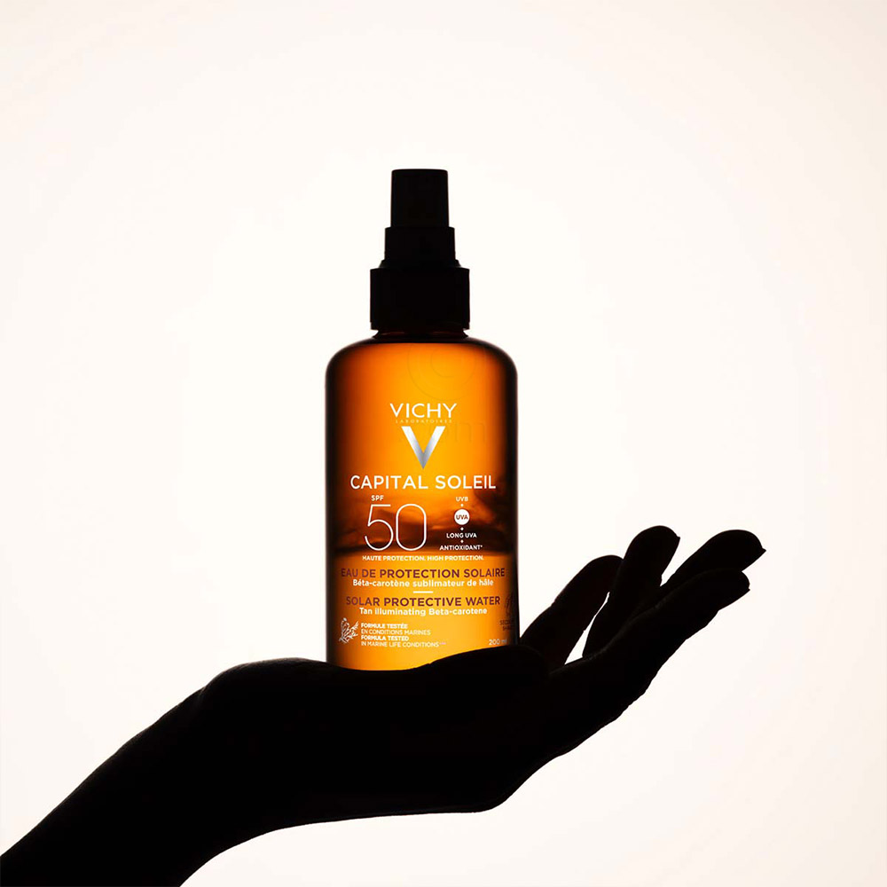 Vichy Capital Soleil, tonirana vodica za zaščito pred soncem - ZF30 (200 ml)