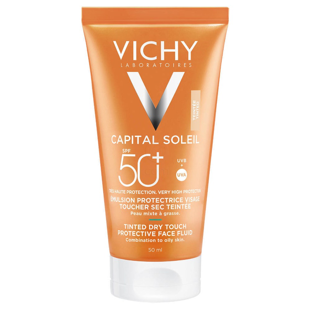 Vichy Capital Soleil BB Dry Touch, obarvani fluid za obraz - ZF50 (50 ml)