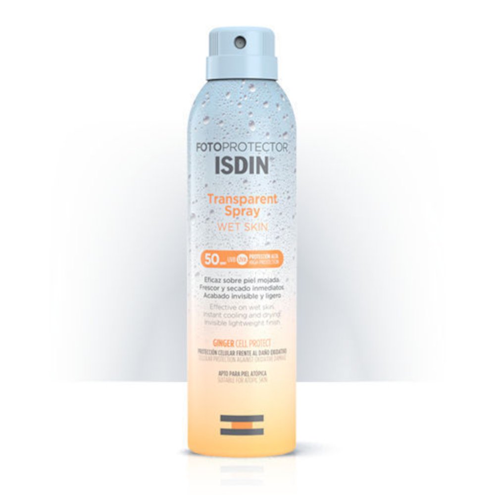 ISDIN Sun Fotoprotector, prozoren sprej za telo Wet Skin - ZF50 (250 ml)