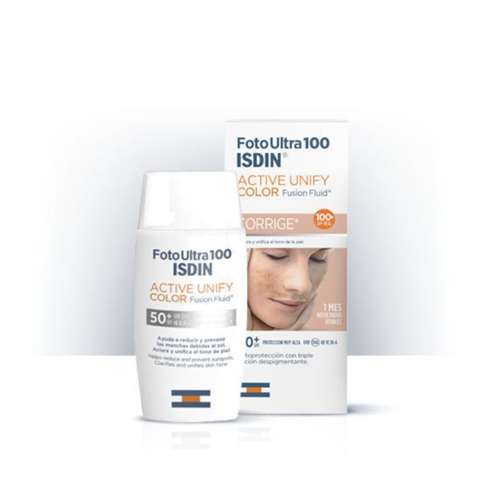 ISDIN Sun Fotoultra 100 Active Unify Color, fluid - ZF50+ (50 ml)
