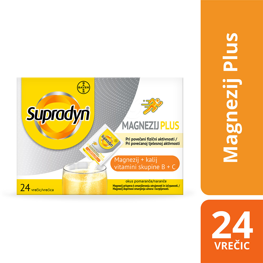 Supradyn Magnezij Plus, zrnca v vrečkah (24 vrečk)