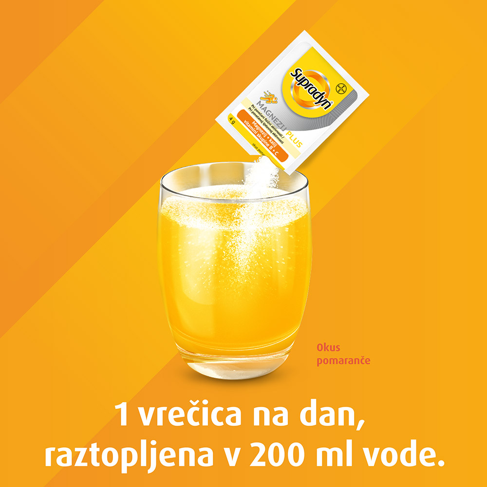 Supradyn Magnezij Plus, zrnca v vrečkah (24 vrečk)