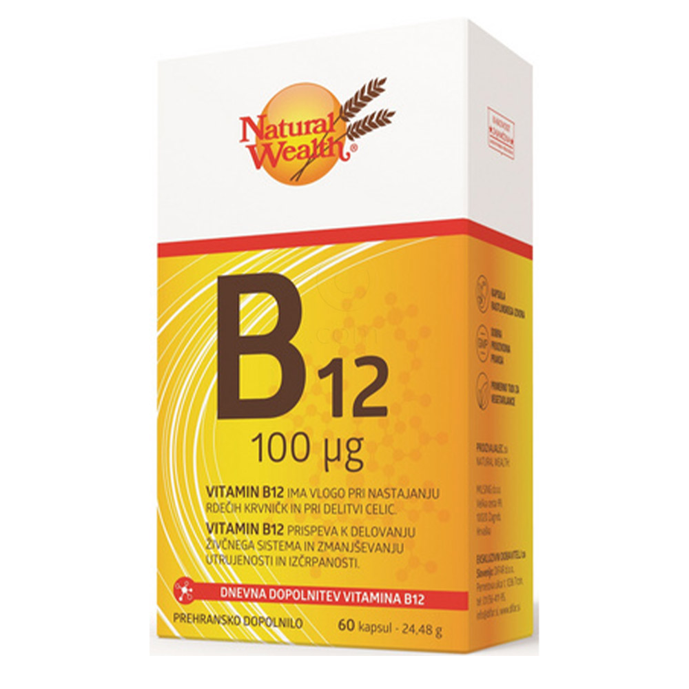 Natural Wealth B12, kapsule (60 kapsul)