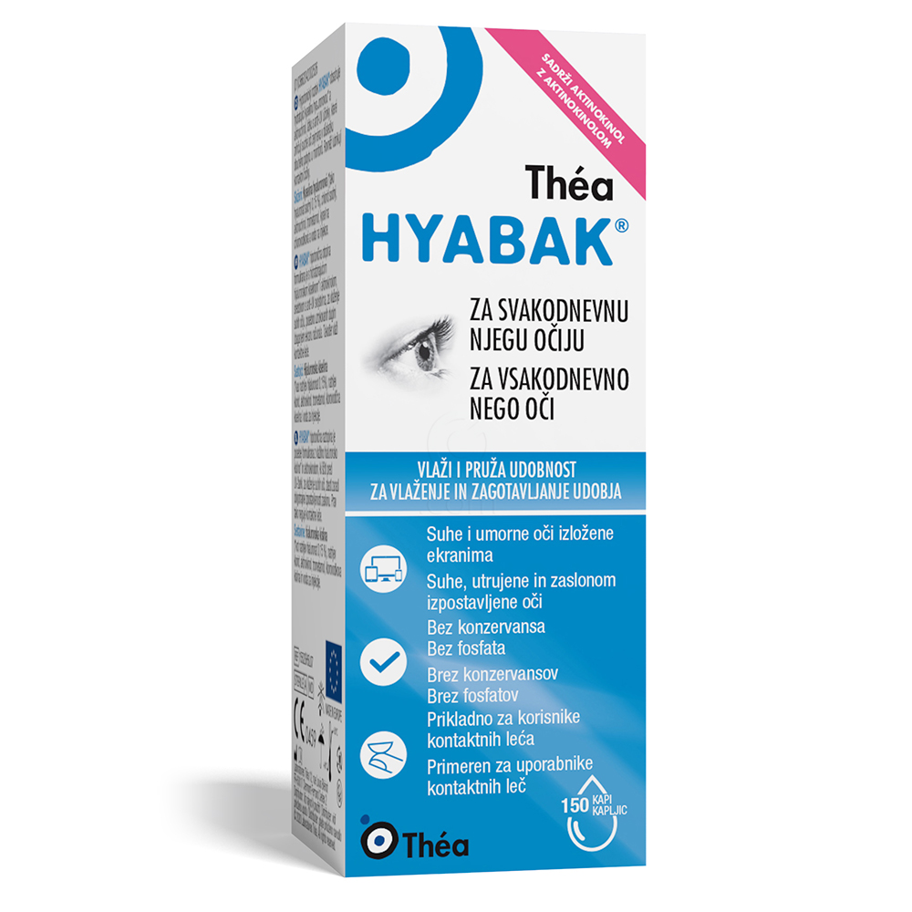 Hyabak, vlažilne kapljice za oči (5 ml)