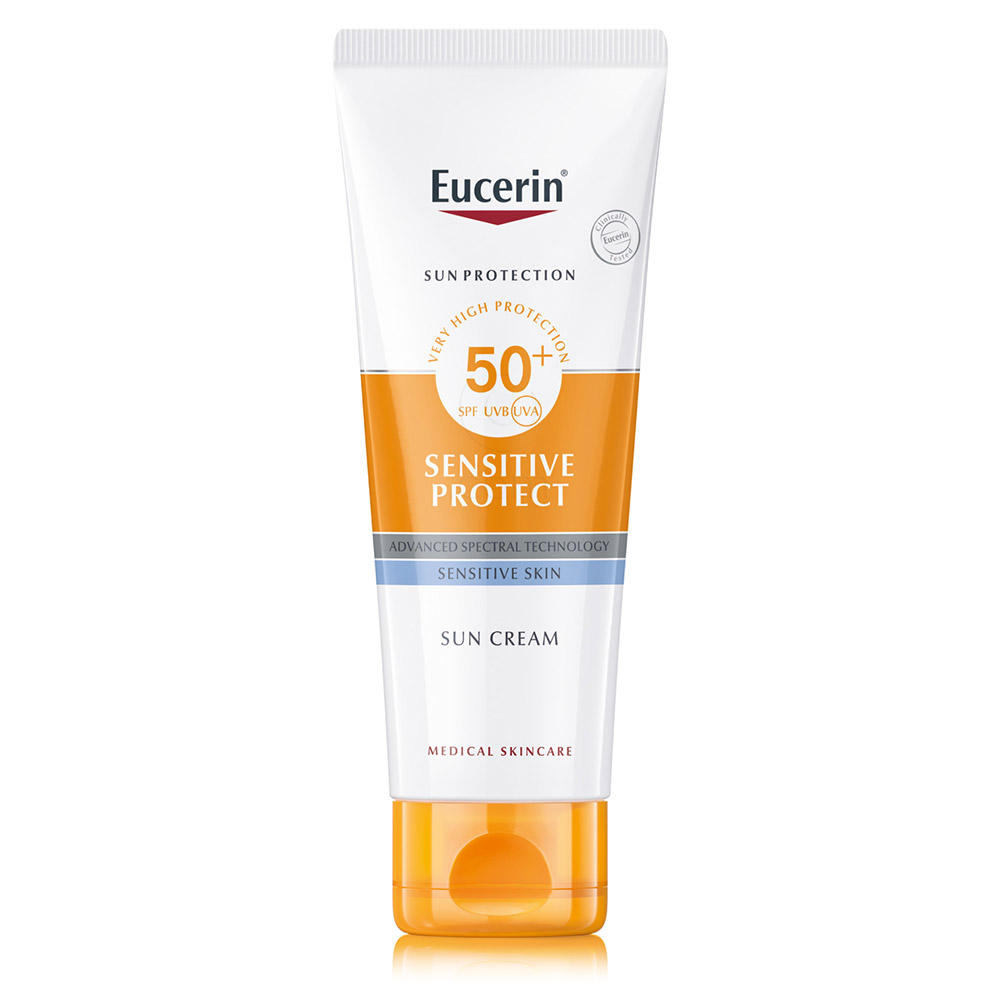 Eucerin Sun Sensitive Protect, zaščitna krema za obraz - ZF50+ (50 ml)