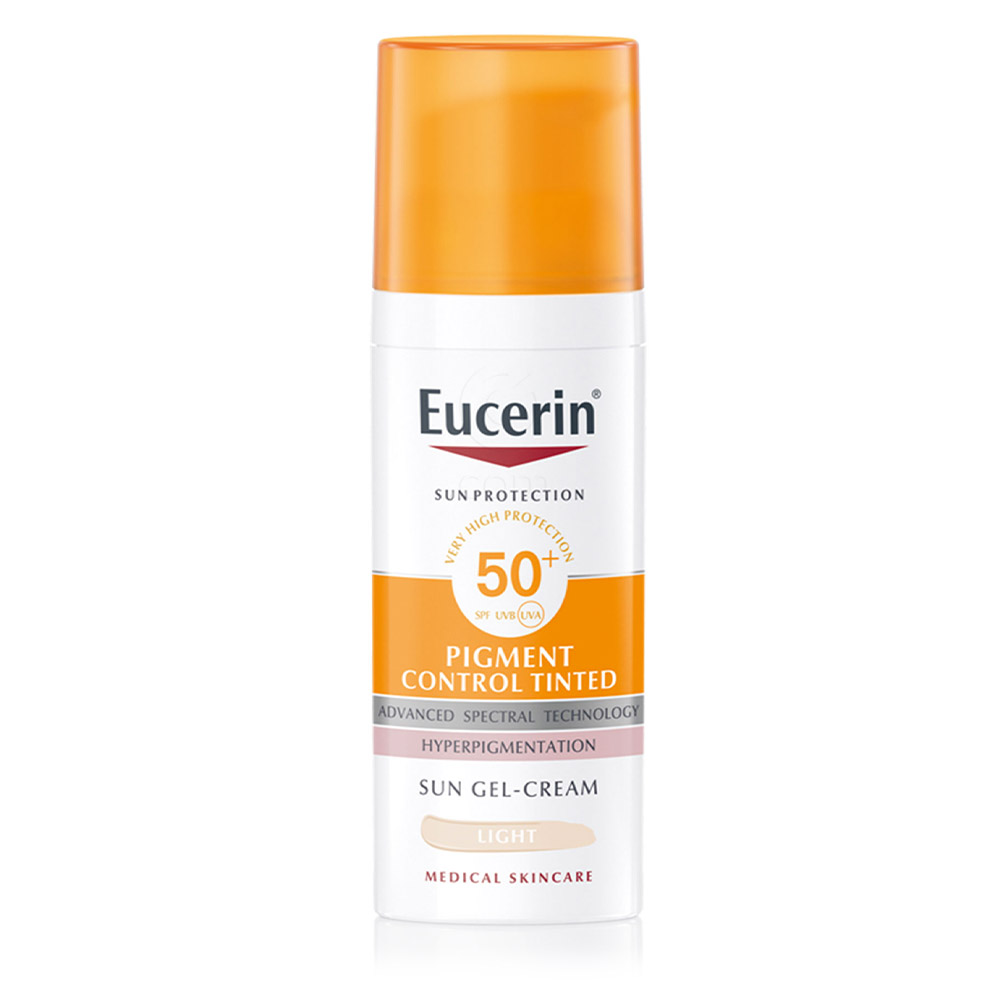 Eucerin Sun Pigment Control Tinted, obarvan fluid za zaščito pred soncem - light - ZF50+ (50 ml)