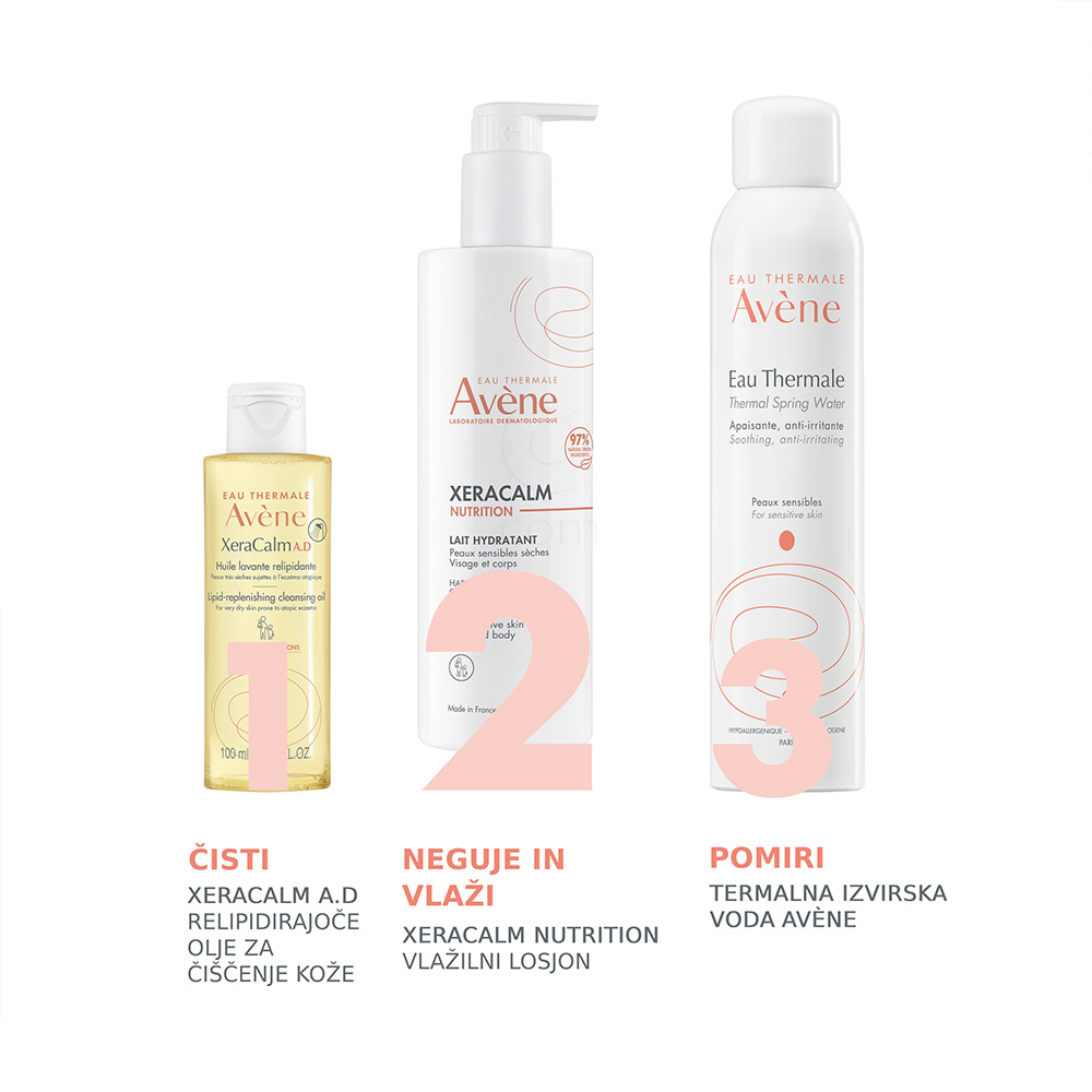 Avene XeraCalm Nutrition, vlažilni losjon (400 ml)