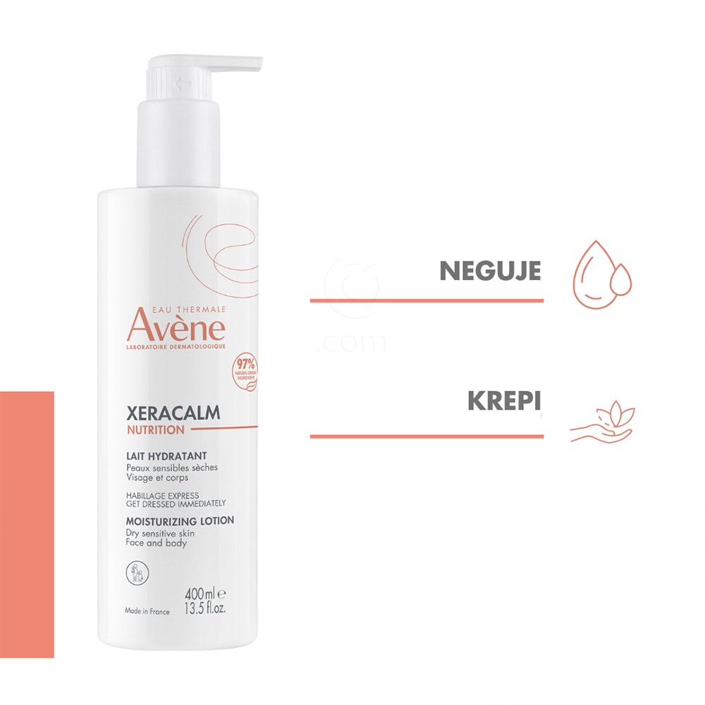 Avene XeraCalm Nutrition, vlažilni losjon (400 ml)