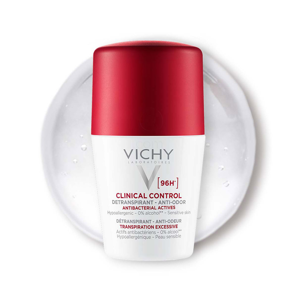Vichy Clinical Control 96h Detranspirant, roll-on dezodorant proti neprijetnemu vonju (50 ml)