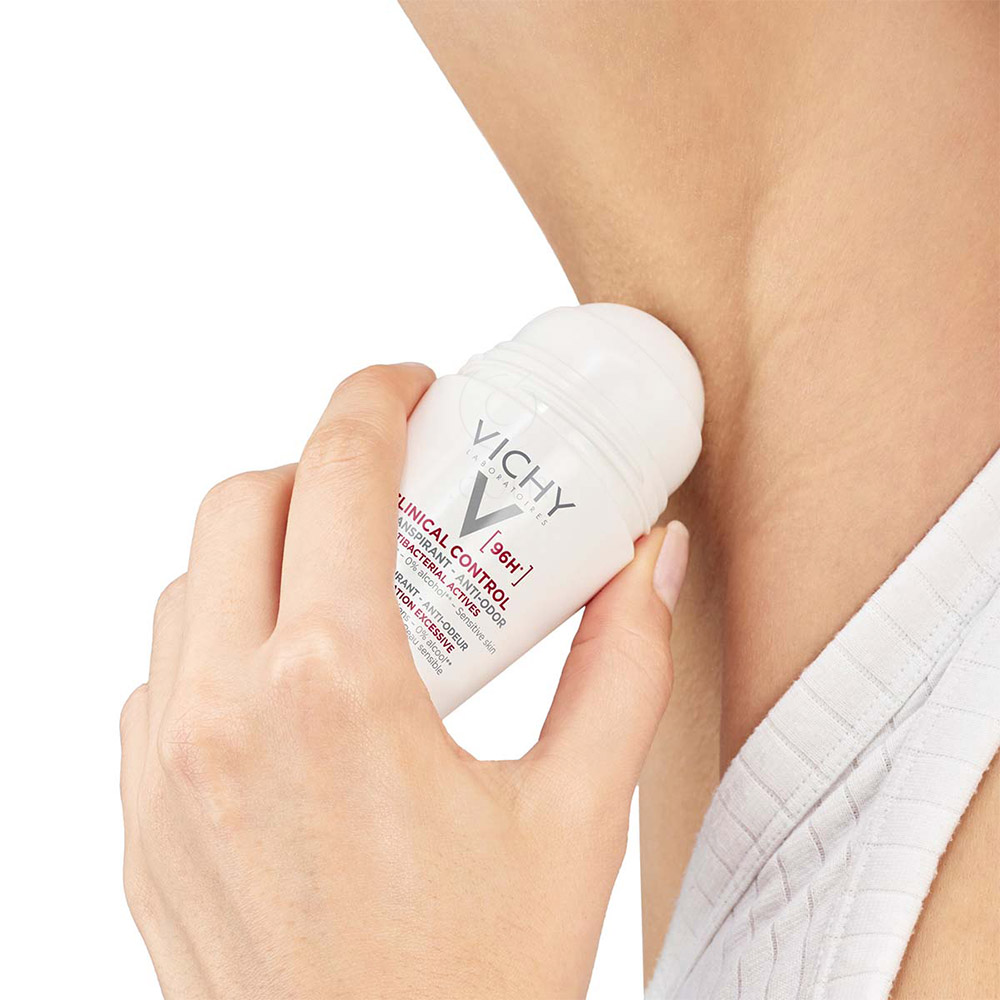 Vichy Clinical Control 96h Detranspirant, roll-on dezodorant proti neprijetnemu vonju (50 ml)