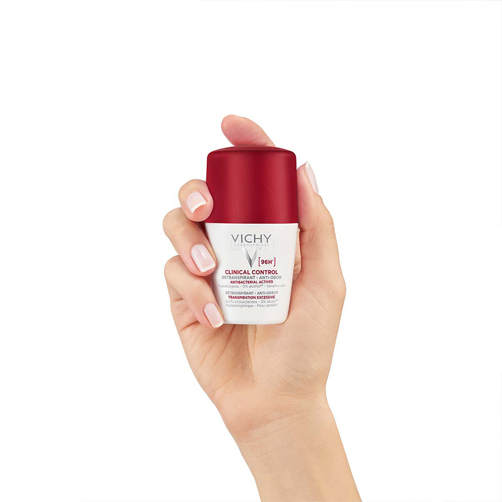 Vichy Clinical Control 96h Detranspirant, roll-on dezodorant proti neprijetnemu vonju (50 ml)