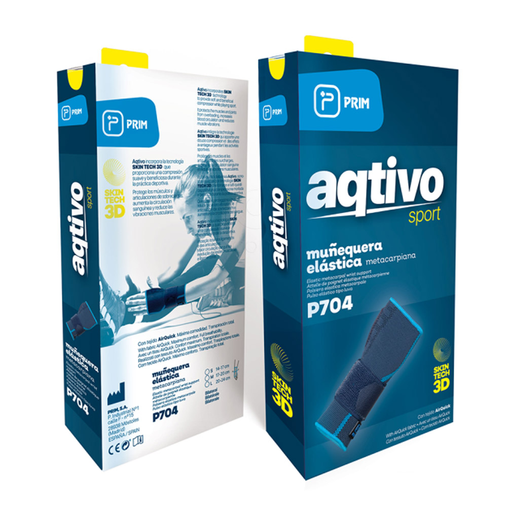 Aqtivo Sport P704, opora za zapestje s trakom dolga - velikost S (1 opora)