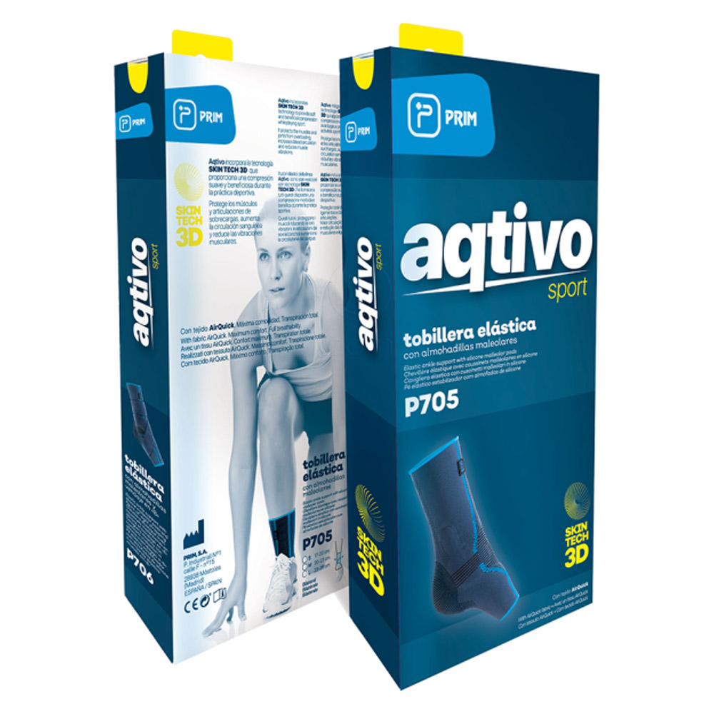 Aqtivo Sport P705, opora za gleženj s silikonom - velikost S (1 opora)