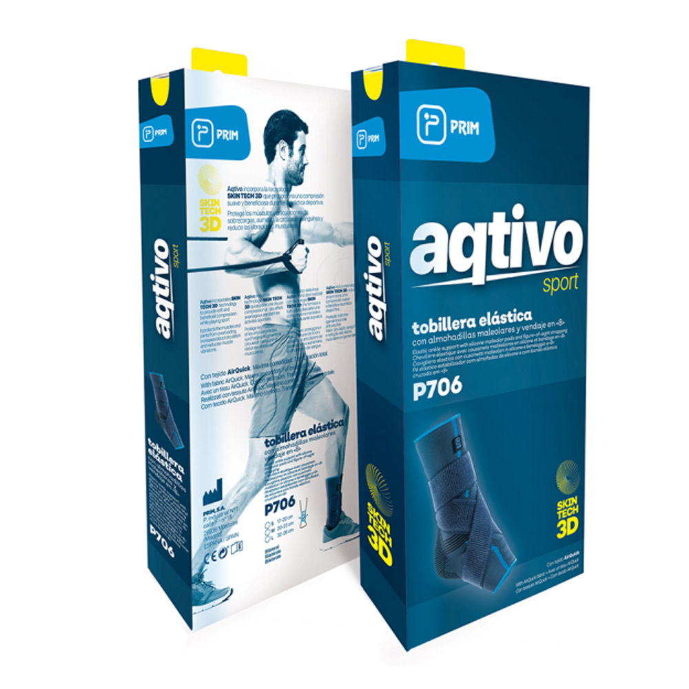 Aqtivo Sport P706, opora za gleženj s trakom - velikost S (1 opora)