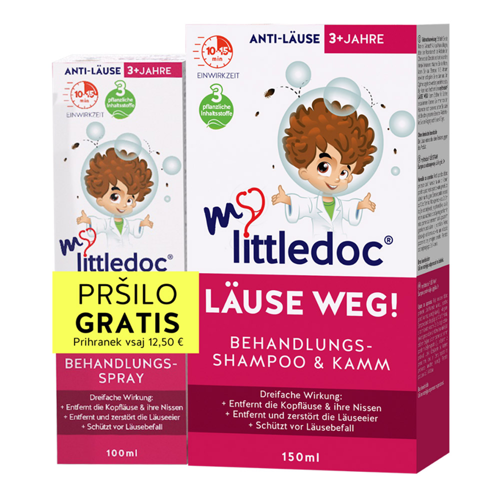 mylittledoc Duo, set uši - šampon in pršilo (150 ml + 100 ml)