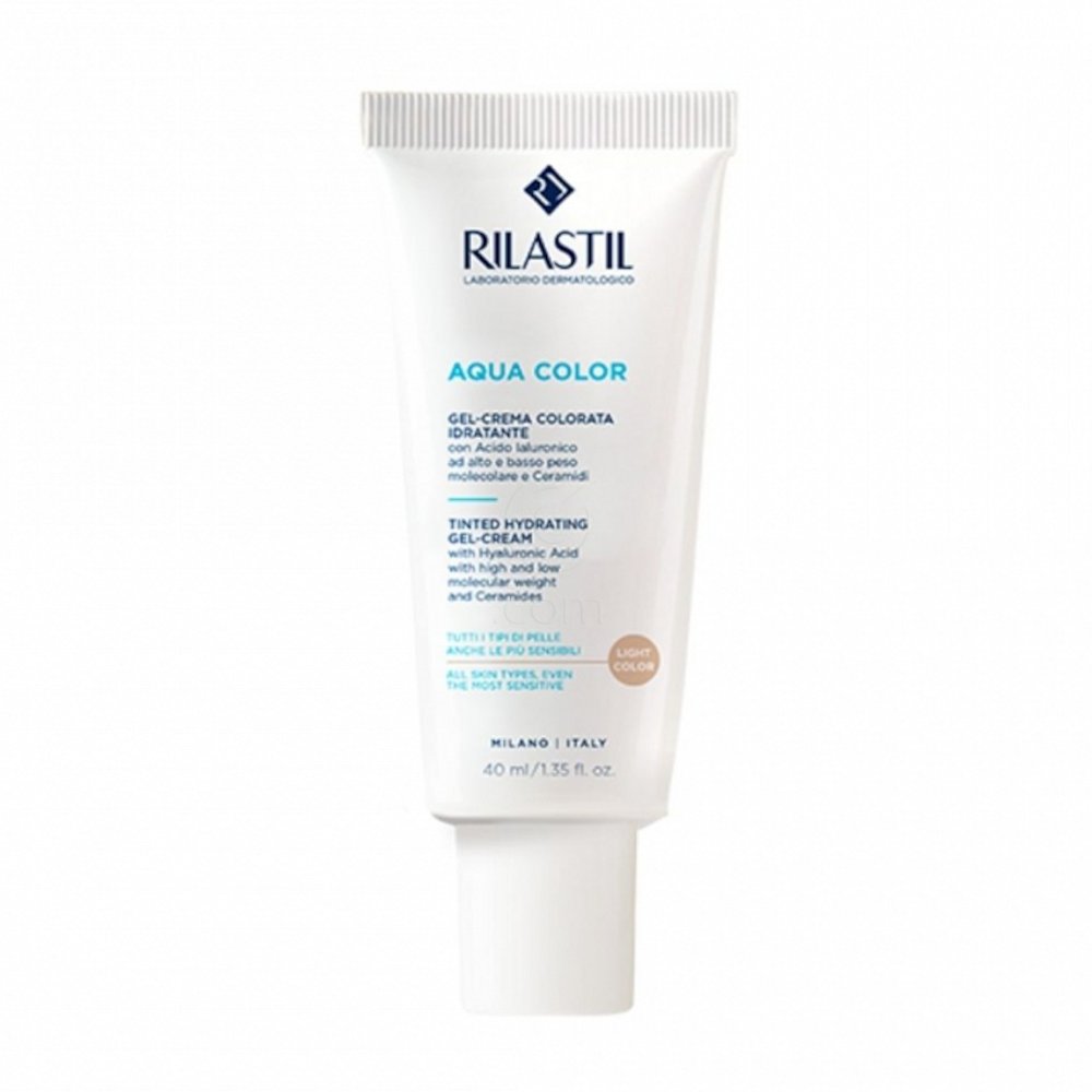 Rilastil Aqua Color, obarvana CC gel krema - light (40 ml)