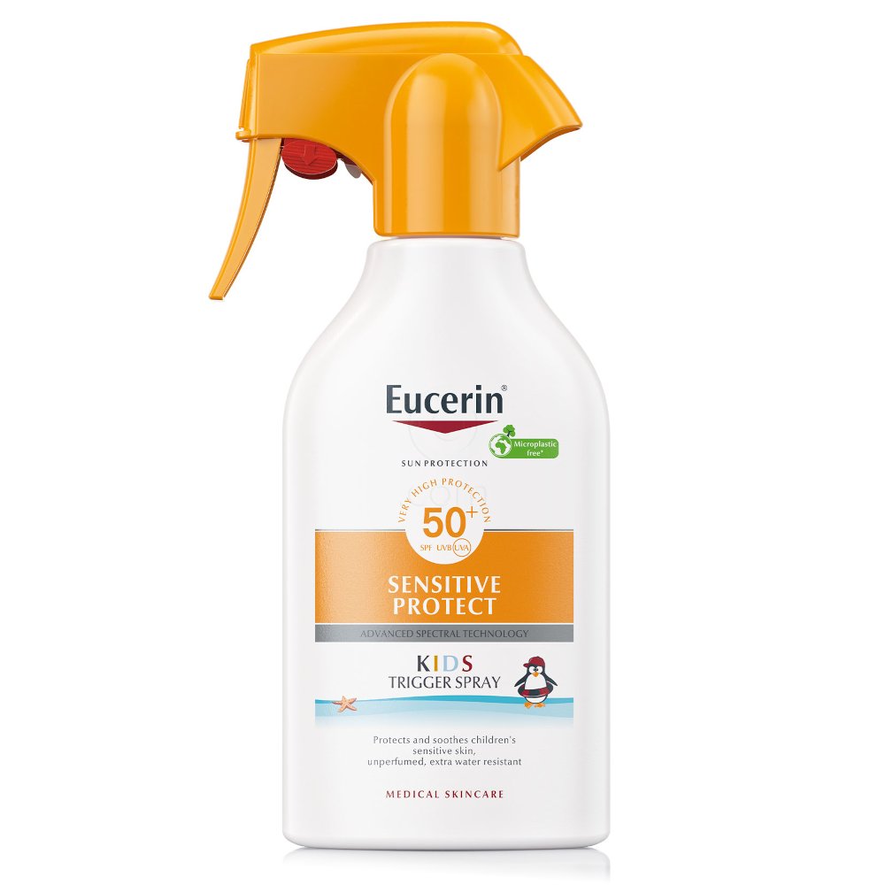 Eucerin Sun Kids, Sensitive Protect zaščitni sprej za otroke ZF 50+ (250 ml)