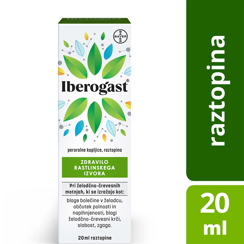 Iberogast peroralne kapljice, raztopina (20 ml)