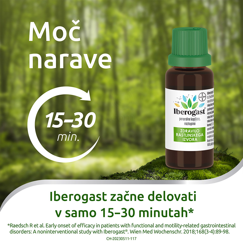 Iberogast peroralne kapljice, raztopina (20 ml)