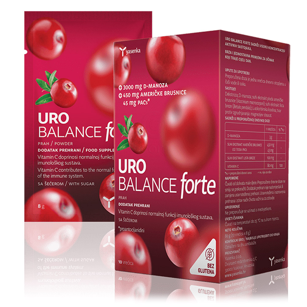 Yasenka Uro Balance Forte, prah - vrečice (10 vrečk)