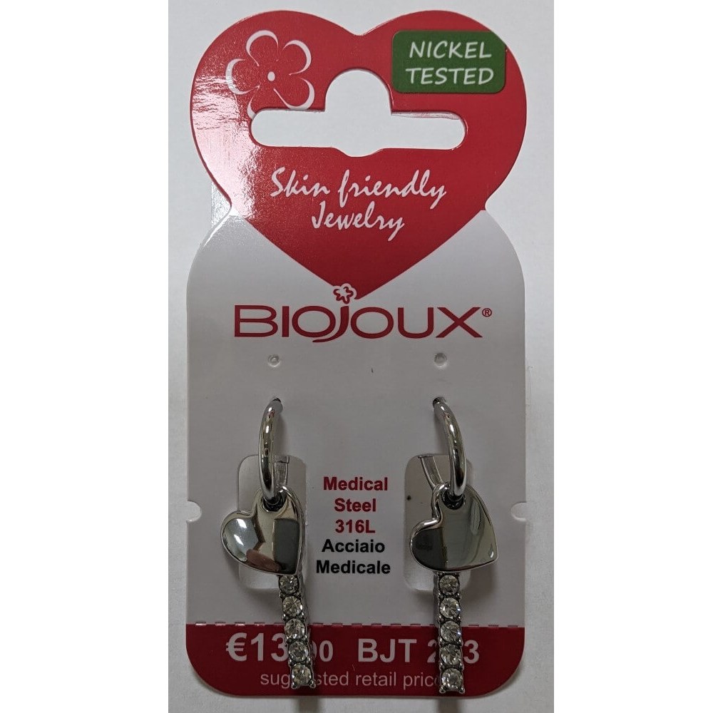 Biojoux, uhani iz kirurškega jekla - Itala viseč - BJT283 (2 uhana)