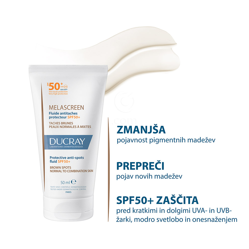 Ducray Melascreen UV, zaščitni fluid proti madežem ZF50+ (50 ml)