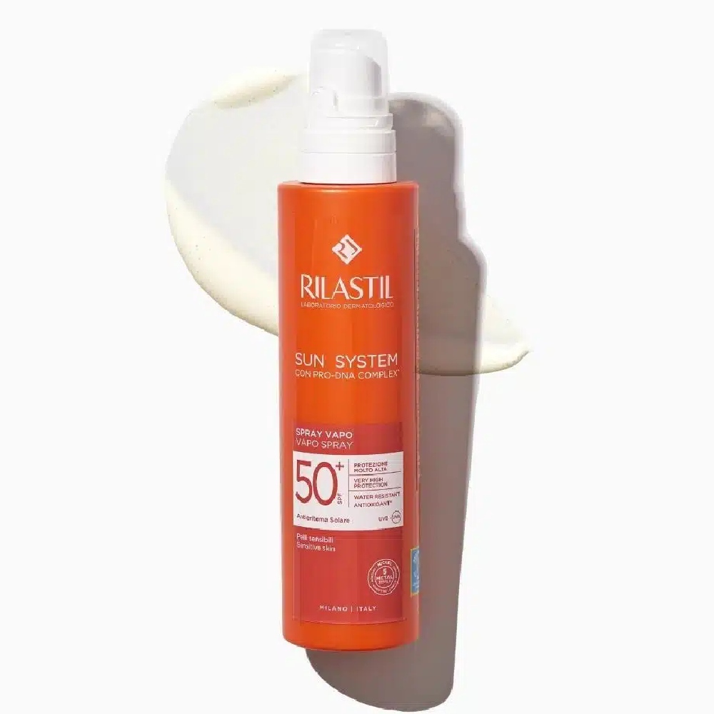 Rilastil Sun System, pršilo za telo za zaščito pred soncem - ZF 50+ (200 ml)