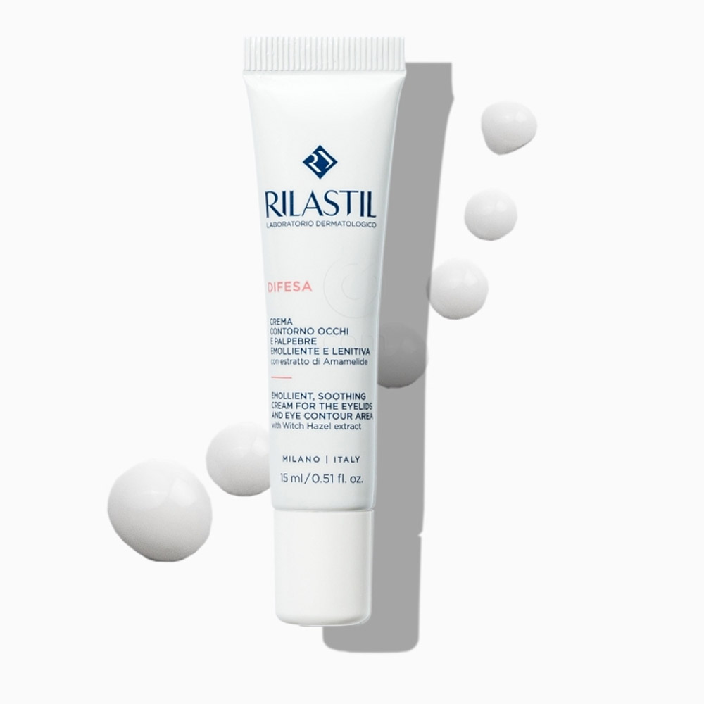 Rilastil Difesa, krema za veke in predel okoli oči (15 ml)