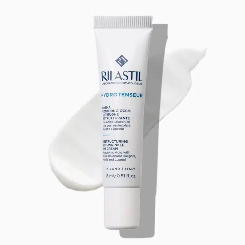 Rilastil Hydrotenseur, obnovitvena krema proti gubam za konturo oči (15 ml)