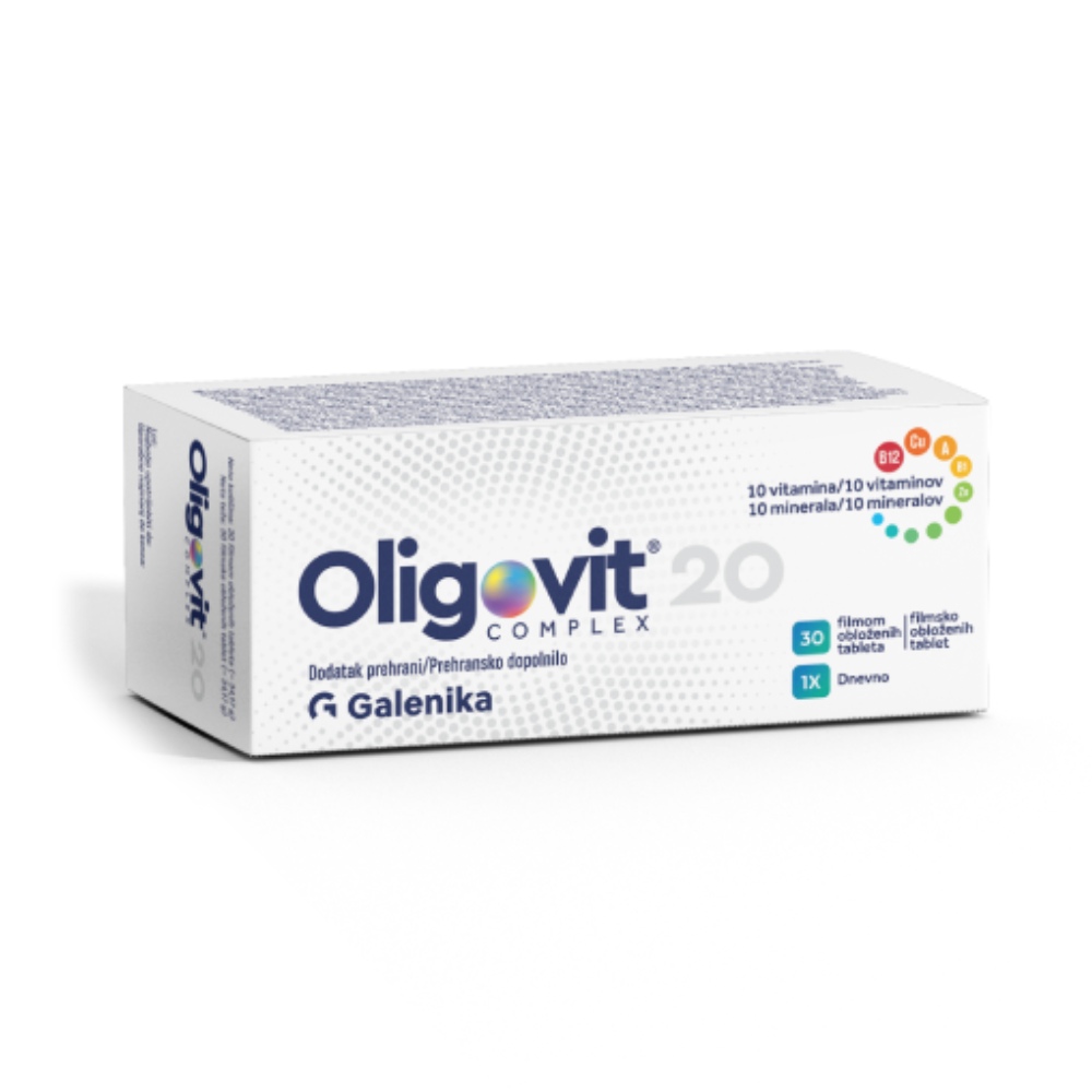 Oligovit Complex Galenika, filmsko obložene tablete (30 tablet)