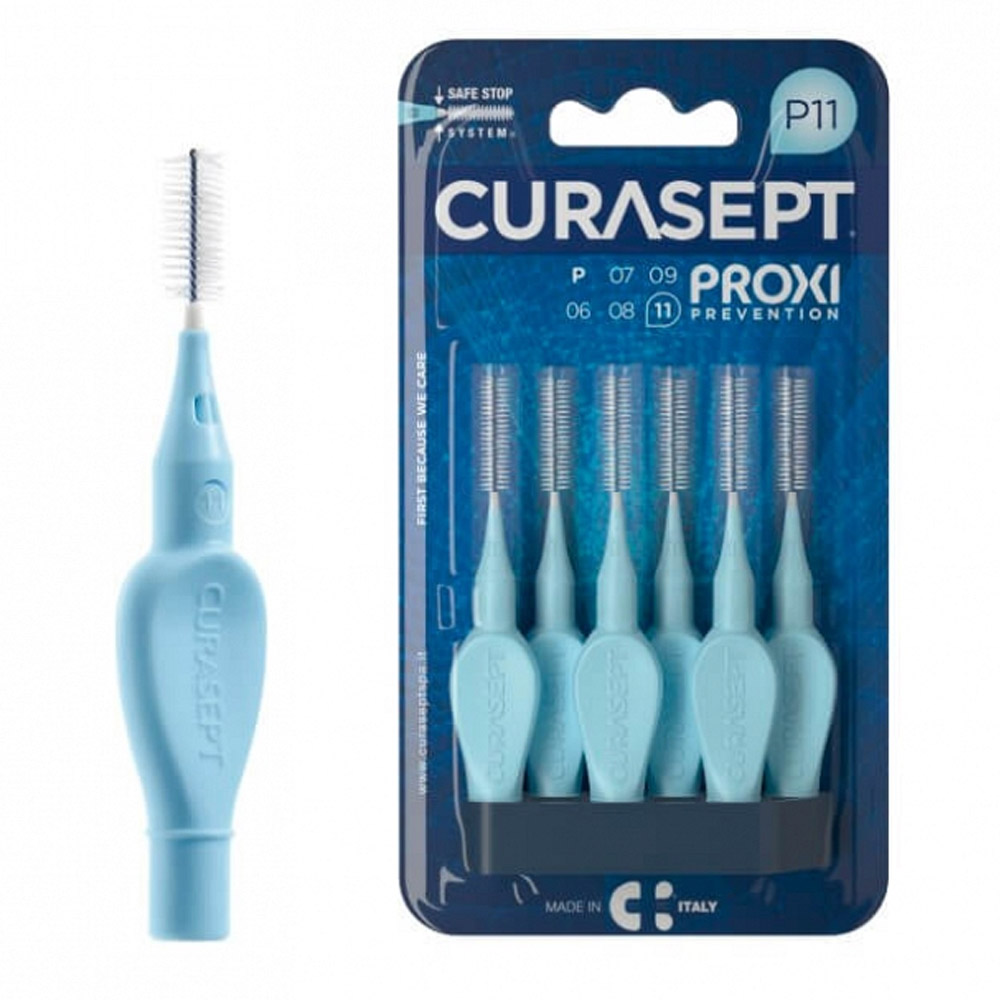 Curasept Proxi Prevention P11, medzobne ščetke - svetlo modre (6 ščetk)