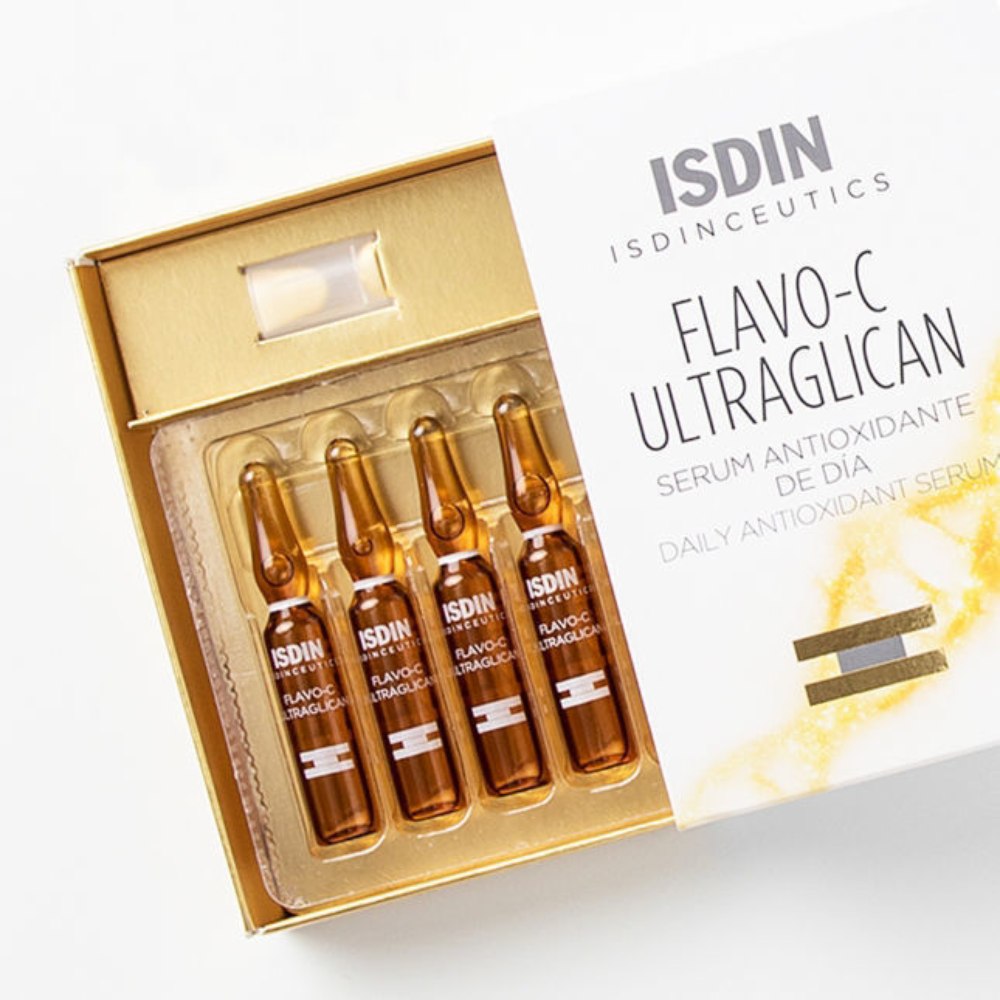 ISDIN Isdinceutics Flavo-C Ultraglican, dnevni antioksidacijski serum - ampule (10x 2ml)