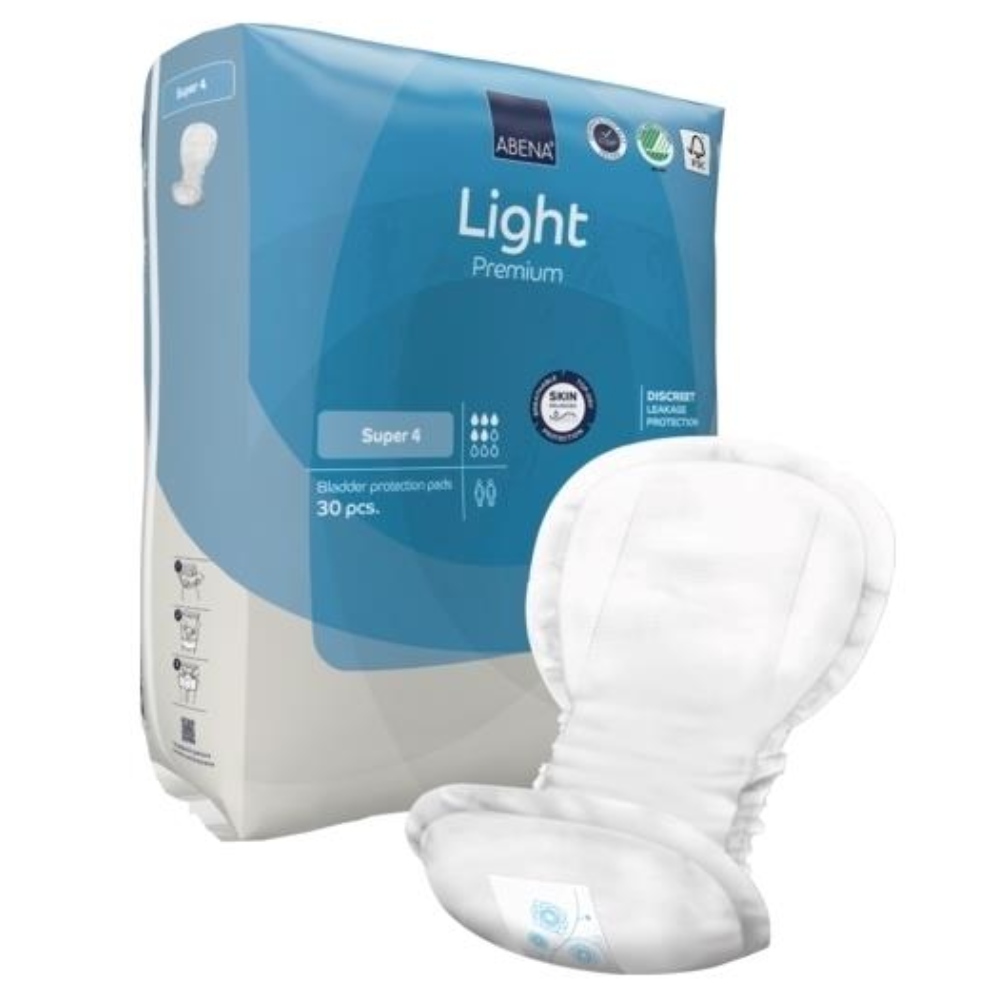 Abena Light Premium Super 4, predloge za srednjo inkotinenco (30 predlog) 