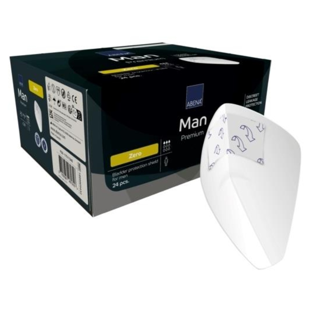 Abena Man Premium Zero, predloga za moške za inkontinenco  (24 predlog)
