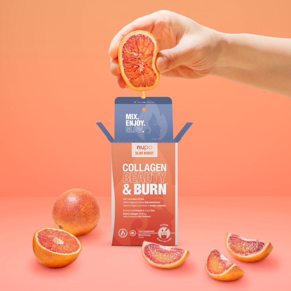 Nupo Slim Boost Collagen Beauty & Burn, vrečke (15 vrečk) 