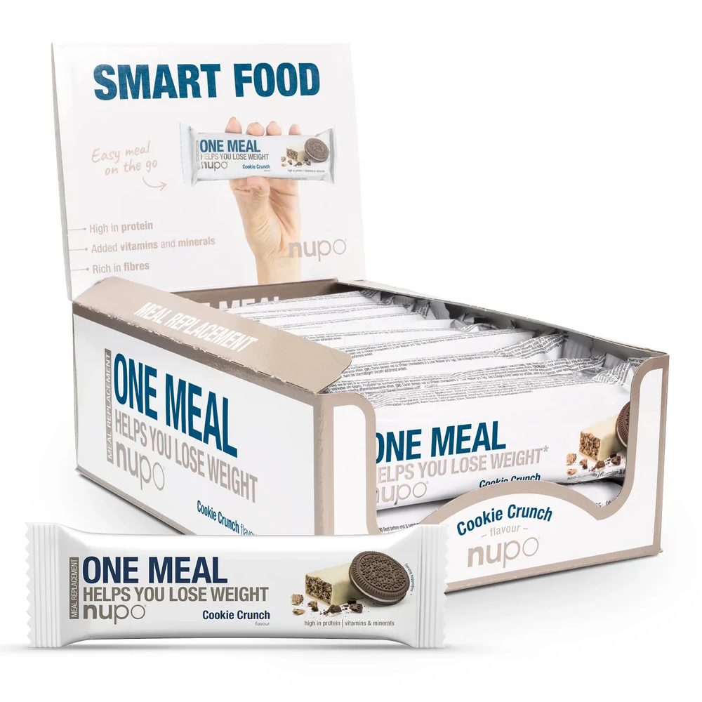 Nupo One Meal, ploščica za nadomestitev obroka - Cookie Crunch (15 x 60 g)
