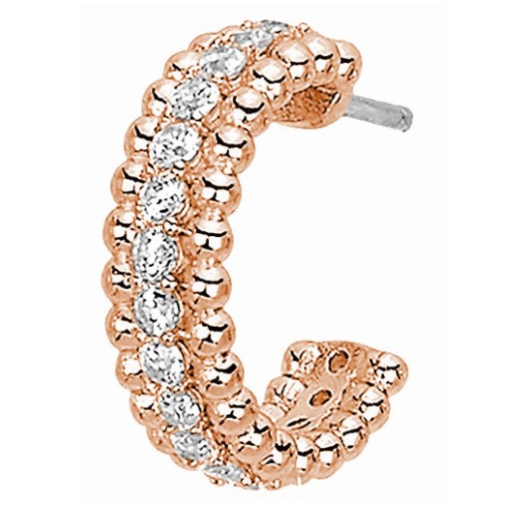 Biojoux, uhani iz kirurškega jekla - eleganca -zlate barve - BJT240 (2 uhana)