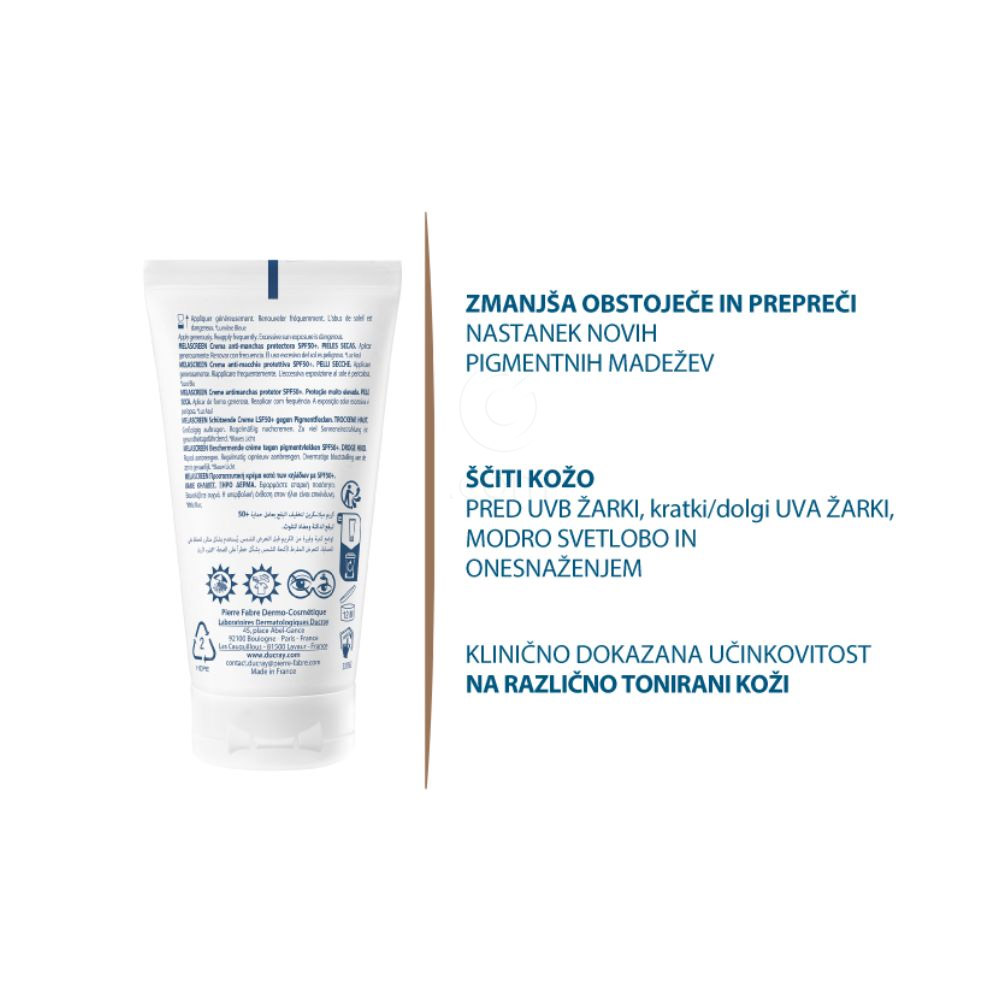 Ducray Melascreen, zaščitna krema proti madežem - ZF50+ (50 ml)