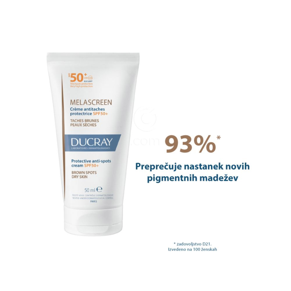 Ducray Melascreen, zaščitna krema proti madežem - ZF50+ (50 ml)