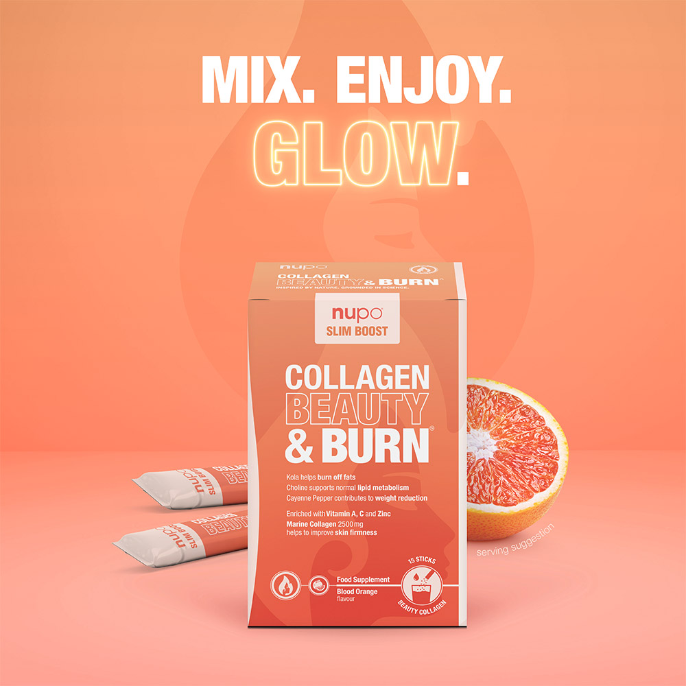 Nupo Slim Boost Collagen Beauty & Burn, vrečke (15 vrečk)