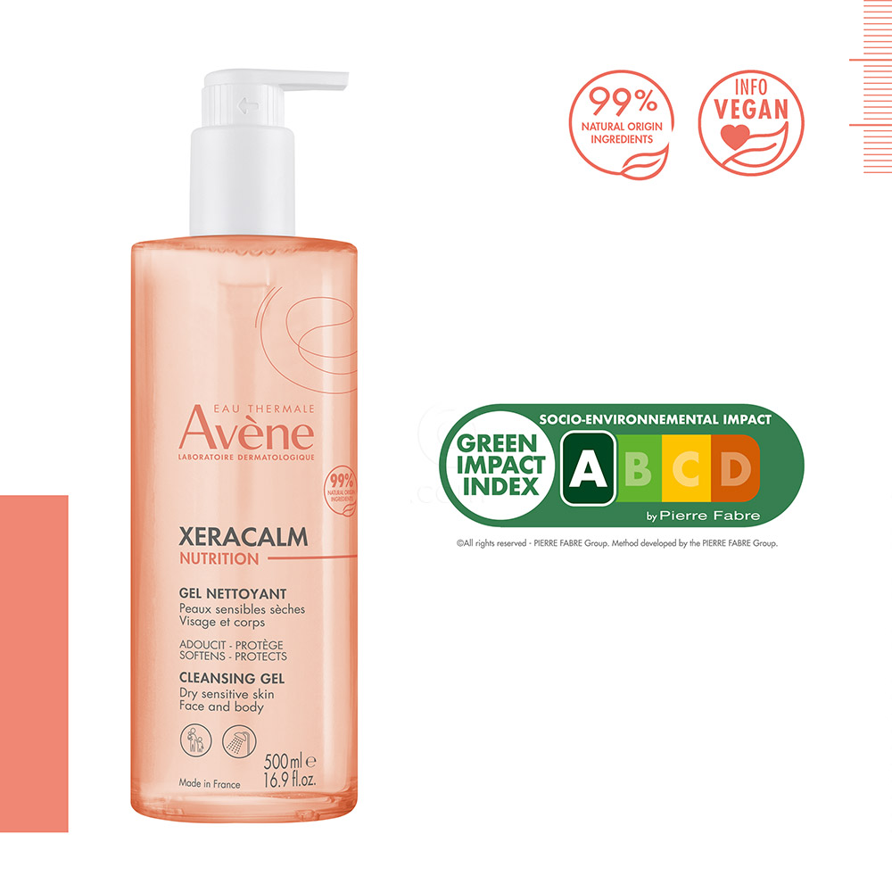 Avène XeraCalm Nutrition, vlažilni gel za čiščenje (500 ml)