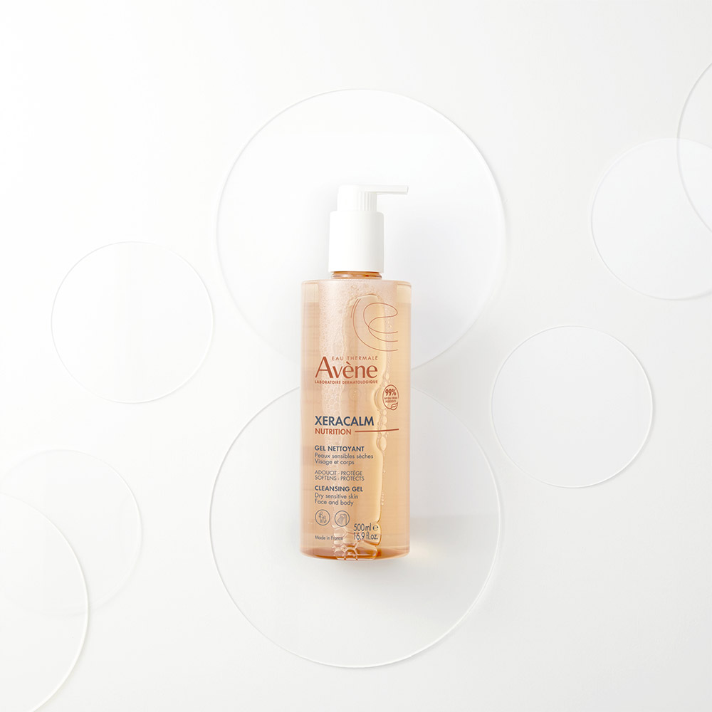 Avene XeraCalm Nutrition, vlažilni gel za čiščenje (500 ml)